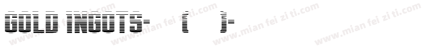 Gold Ingots-普通(西方)字体转换
